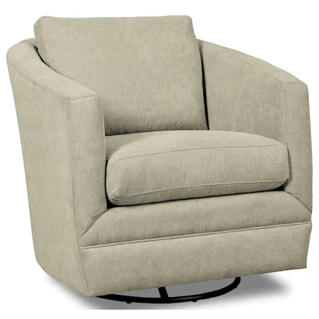 Swivel Barrel Chair